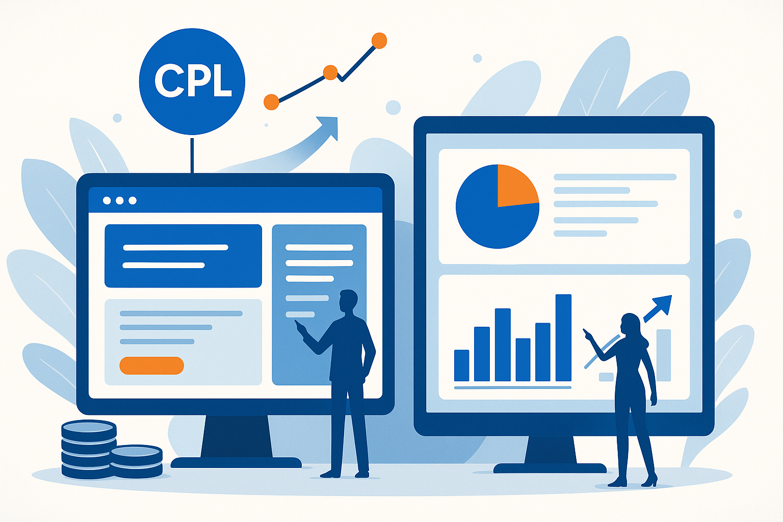 Minh họa tối ưu CPL với landing và tracking chuẩn